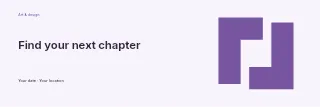 Find Your Next Chapter banner template · Horizontal photo dialogue