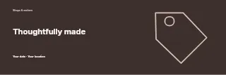 Thoughtfully Made banner template · Horizontal photo dialogue
