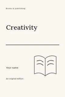 A place to begin book cover template · Typography & ornament