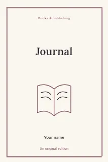 The morning pages book cover template · Framed editorial