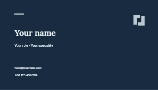 Design business card template · Quiet professional card