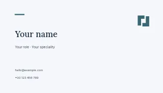 Outdoor adventures business card template · Quiet professional card