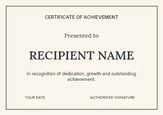 The maker award certificate template · Retro