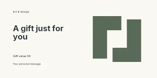 A Bookshop Treat gift voucher template · Horizontal photo dialogue