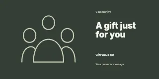 Shared skills afternoon gift voucher template · Horizontal photo dialogue