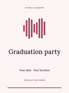 Spring Graduation Party invitation template · Botanical invitation