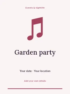 Under the stars invitation template · Botanical invitation