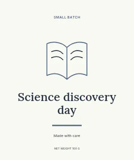 Science discovery day label template · Artisan label