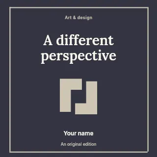 A Different Perspective podcast cover template · Framed editorial