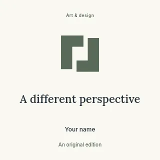 A Different Perspective podcast cover template · Illustrated folio