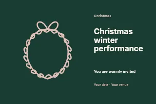 Christmas winter performance · Horizontal photo dialogue