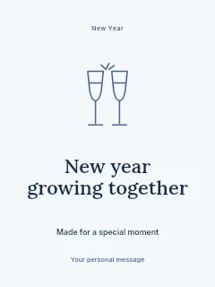 New Year growing together · Illustrated folio