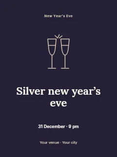Silver New Year’s Eve · Illustrated folio