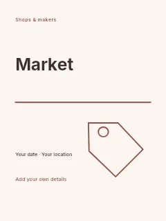 Local Makers poster template · Typography & ornament