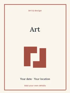 Open Studio poster template · Framed editorial