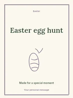 Easter egg hunt poster template · Framed editorial