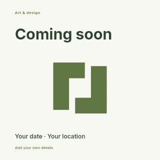 Coming Soon social media post template · Fine-line cover