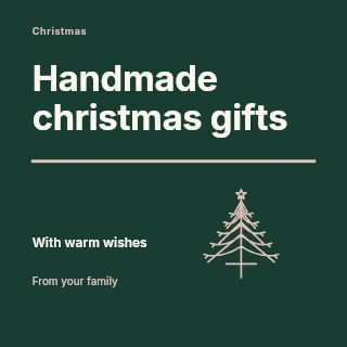 Handmade Christmas gifts · Typography & ornament