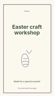 Easter craft workshop instagram story template · Framed editorial
