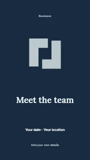 Meet the Team instagram story template · Illustrated folio