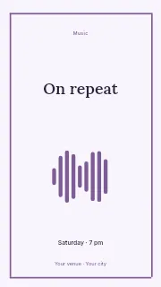 On repeat instagram story template · Framed editorial
