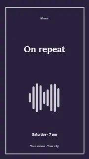 On repeat instagram story template · Framed editorial