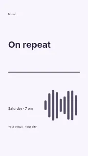 On repeat instagram story template · Typography & ornament