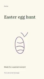 Easter egg hunt instagram story template · Fine-line cover