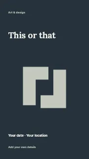 This or That instagram story template · Fine-line cover