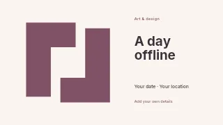 A Day Offline youtube thumbnail template · Horizontal photo dialogue