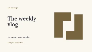 The Weekly Vlog youtube thumbnail template · Horizontal photo dialogue