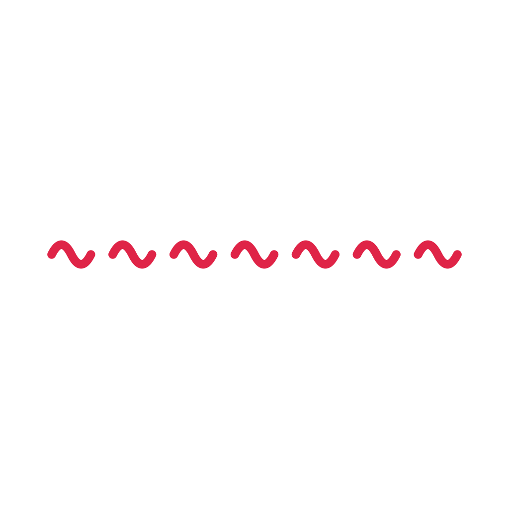 7 waves decorative divider.
