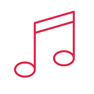Celebration music note.