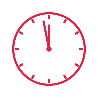 Midnight clock.