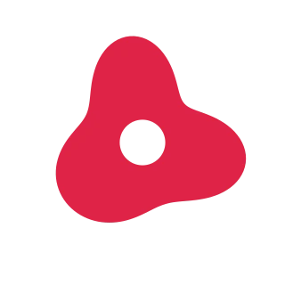 An organic petal form has 3 broad lobes and a smoothly varying outline.