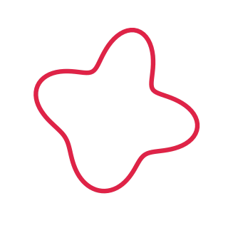 An organic ripple form has 4 broad lobes and a smoothly varying outline.