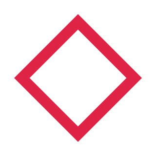 A 4 sided geometric frame uses a broad open border.