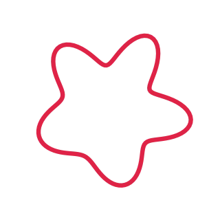 An organic ripple form has 5 broad lobes and a smoothly varying outline.