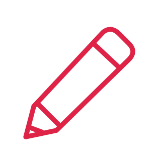 A diagonal pencil has a pointed lead, two barrel edges and an end cap.