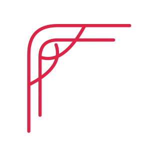 A scroll corner ornament opens towards the centre from the top left corner.