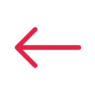 A straight arrow points left with open space around its edges.
