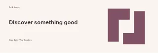 Discover Something Good banner template · Horizontal photo dialogue