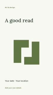 A Good Read instagram story template · Fine-line cover
