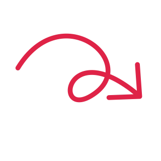 A loop arrow points down right with open space around its edges.