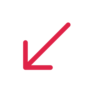 A straight arrow points down left with open space around its edges.