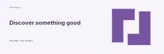 Discover Something Good banner template · Horizontal photo dialogue