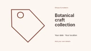 Botanical craft collection youtube thumbnail template · Horizontal photo dialogue