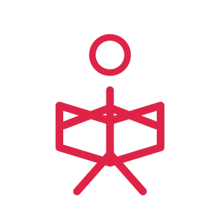 A simple faceless line figure is shown reading, with a circular head and clearly separated limbs.