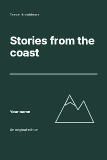 Stories from the Coast book cover template · Typography & ornament