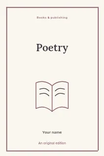 Things we keep book cover template · Framed editorial